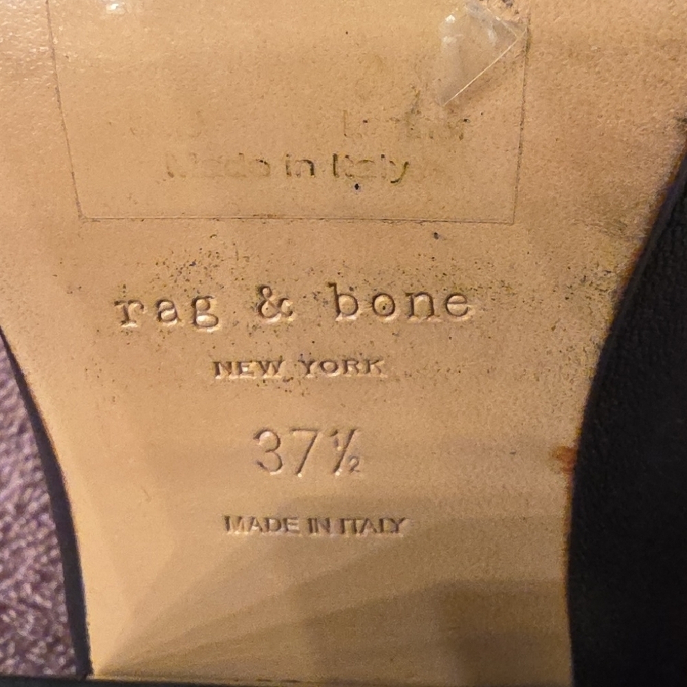 rag & bone Black Leather Ankle Booties - Picture 2 of 16